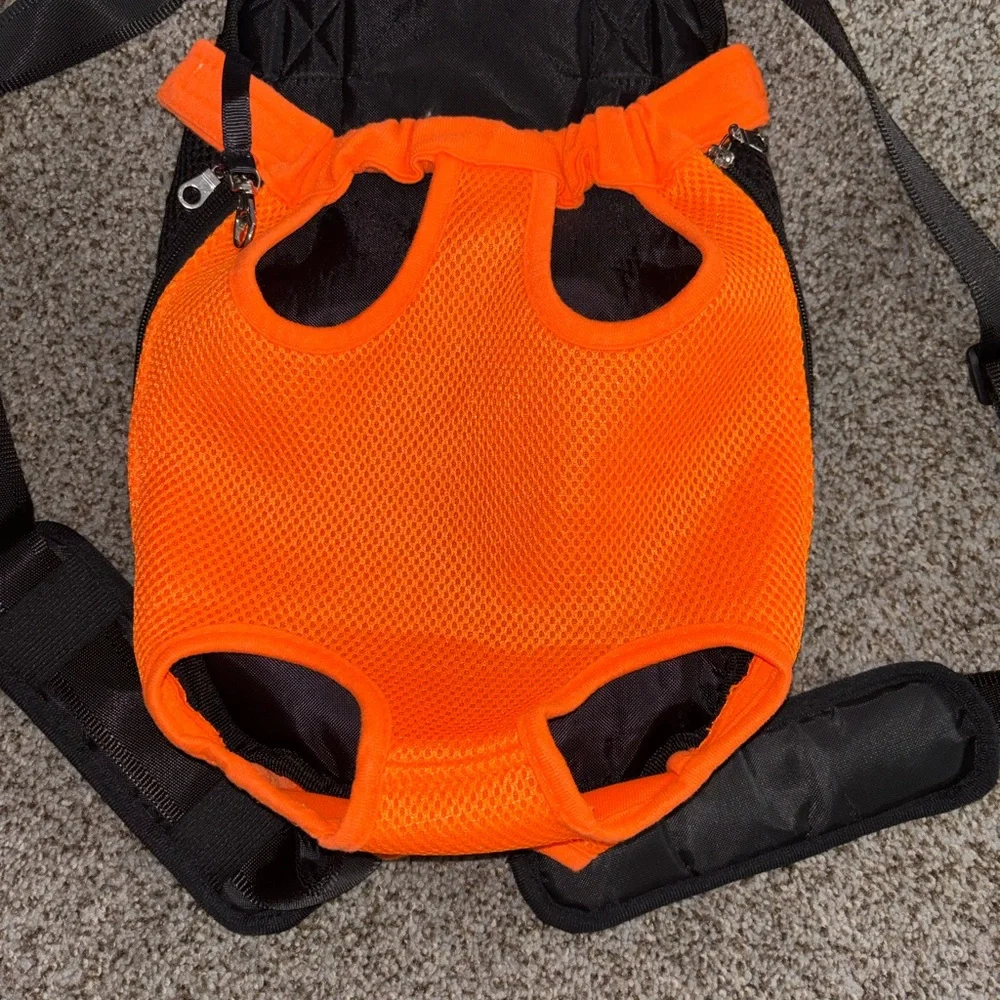 Orange Pet Carrier Backpack